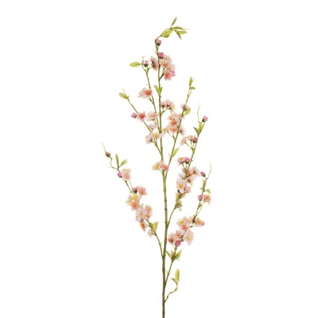 Lot de 12 - Longue branche artificielle de prunus X7, 125 cm - rose 