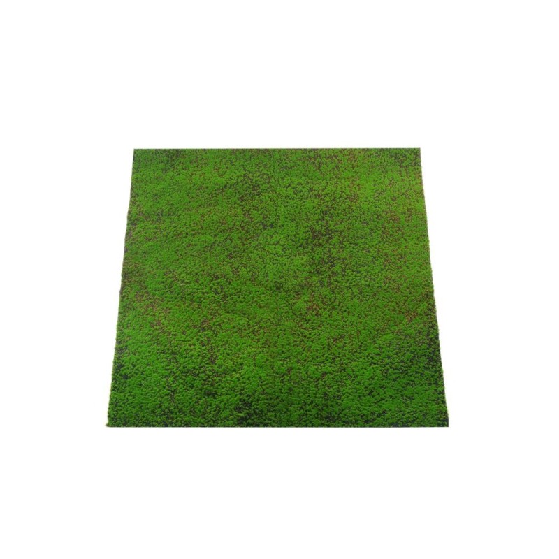 Lot de 20 - Tapis artificiel de mousse, 100 x 100 cm - vert 