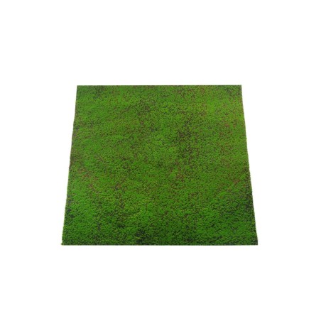 Lot de 20 - Tapis artificiel de mousse, 100 x 100 cm - vert 