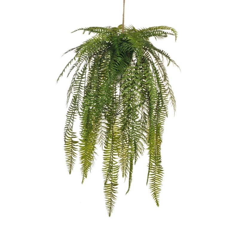 Lot de 2 - Lampe suspendue artificielle de fougères, 92 cm - vert 
