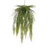 Lot de 2 - Lampe suspendue artificielle de fougères, 92 cm - vert 