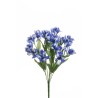 Lot de 12 - Mini buisson artificiel d'iris X9, 45 cm - bleu crème 