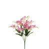 Lot de 12 - Buisson artificiel de frésias X9, 50 cm - lilas 