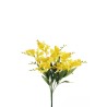 Lot de 12 - Buisson artificiel de frésias X9, 50 cm - jaune 