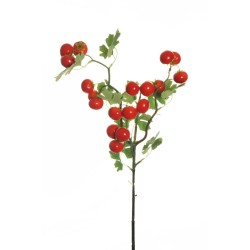 Lot de 12 - Branche artificielle de tomates, 81 cm - rouge 