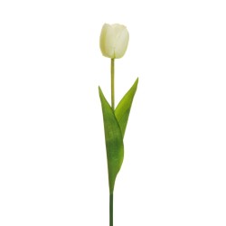 Lot de 48 - Tulipe artificielle, 54 cm - crème 