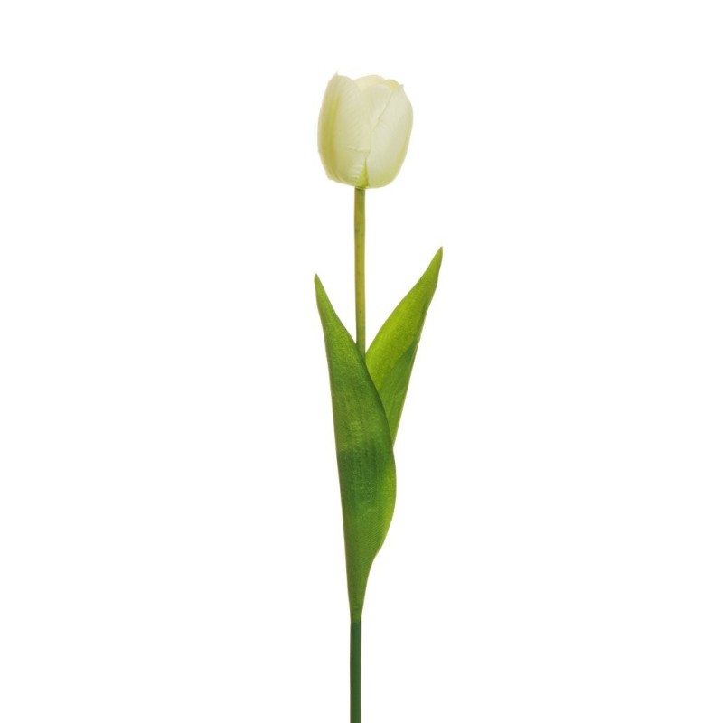 Lot de 48 - Tulipe artificielle, 54 cm - crème 