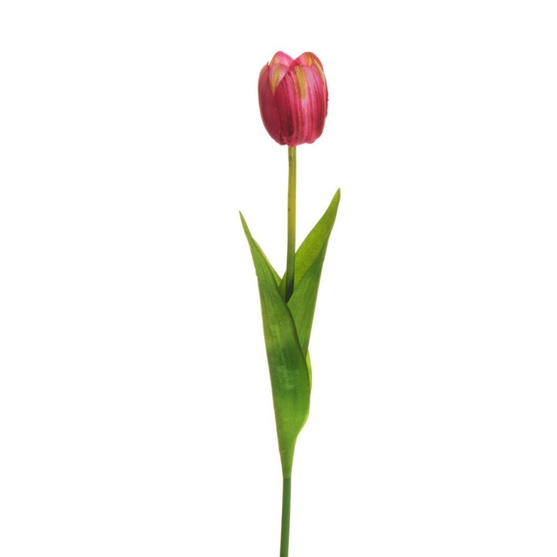 Lot de 48 - Tulipe artificielle, 54 cm - fuchsia 
