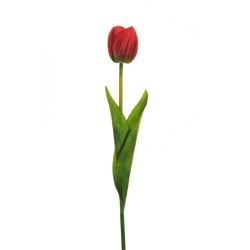 Lot de 48 - Tulipe artificielle, 54 cm - rouge 