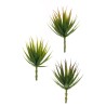 Lot de 72 - Mini aloès artificiel, 22 cm - vert violet vert bordeaux vert clair 