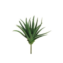Lot de 24 - Aloès artificiel, 32 cm - vert gris 