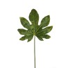 Lot de 36 - Feuille artificielle d'aralia toucher réel, 60 cm - vert 
