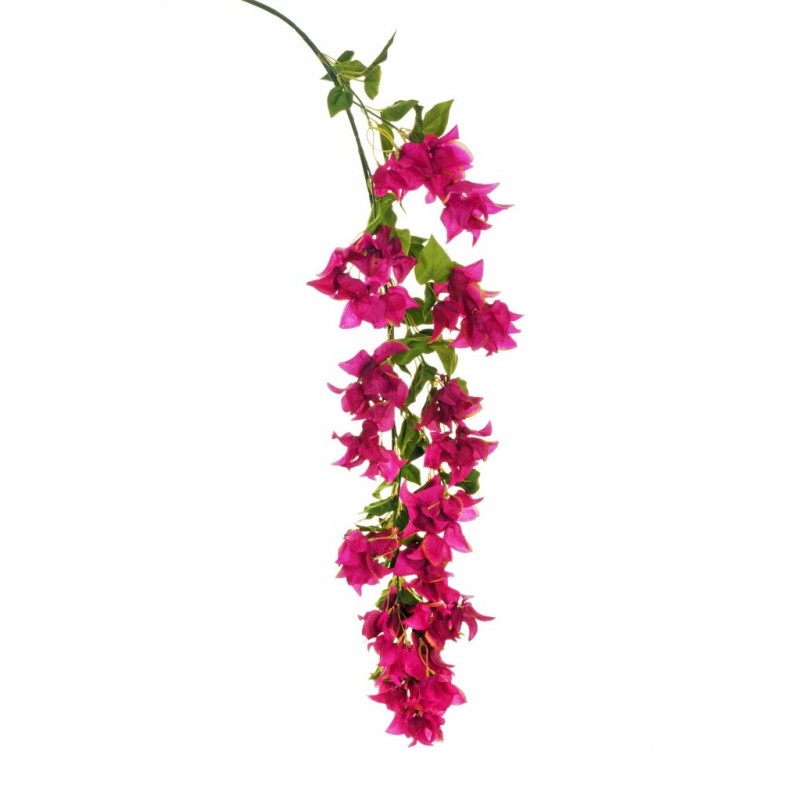 Lot de 6 - Branche géante suspendue artificielle de bougainvillier, 146,5 cm - violet 