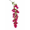 Lot de 6 - Branche géante suspendue artificielle de bougainvillier, 146,5 cm - violet 