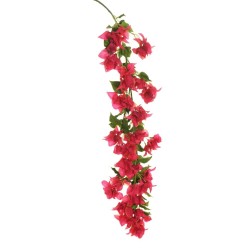 Lot de 6 - Branche géante suspendue artificielle de bougainvillier, 146,5 cm - fuchsia foncé 