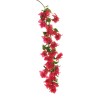 Lot de 6 - Branche géante suspendue artificielle de bougainvillier, 146,5 cm - fuchsia foncé 