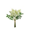 Lot de 12 - Bouquet artificiel de lilas X5, 34 cm - blanc 