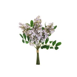 Lot de 12 - Bouquet artificiel de lilas X5, 34 cm - lilas 