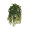 Lot de 2 - Lampe suspendue artificielle d'areca, 105 cm - vert 