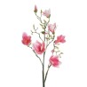 Lot de 4 - Branche géante artificielle de magnolia floqué X9, 150 cm - fuchsia rose 