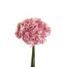 Lot de 12 - Bouquet artificiel d'hortensias Juliette X4, 35 cm - mauve rose 