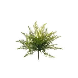 Lot de 12 - Buisson artificiel de fougère des montagnes X22, 54 cm - vert 