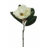 Lot de 12 - Magnolia artificiel toucher réel, 71 cm - blanc 