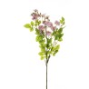 Lot de 24 - Tige artificielle de rose pompon X3 toucher réel, 72 cm - lilas 