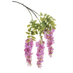 Lot de 12 - Branche suspendue artificielle de glycine, 108 cm - fuchsia 