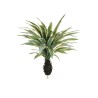 Lot de 6 - Plante géante artificielle d'agave, 100 cm - vert gris crème 