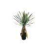 Lot de 2 - Petite plante artificielle d'aloès en pot, 90 cm - vert gris 