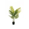 Lot de 4 - Palmier artificiel areca toucher réel en pot, 110 cm - vert 