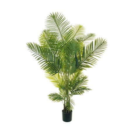Lot de 2 - Palmier artificiel areca toucher réel en pot, 200 cm - vert 