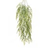 Lot de 12 - Buisson suspendu artificiel de feuilles de poivre X5, 84 cm - vert gris 