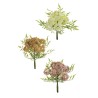Lot de 24 - Mini buisson artificiel de sedum, 23 cm - saumon mauve blanc 