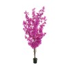 Lot de 2 - Plante artificielle de bougainvillier en pot, 180 cm - violet 