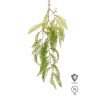 Lot de 48 - Branche suspendue artificielle de fougère anti-UV ignifugée, 98 cm - vert clair 