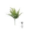 Lot de 16 - Buisson artificiel de fougère anti-UV ignifugé X7, 56 cm - vert 