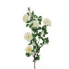 Lot de 6 - Longue branche artificielle d'églantier, 103 cm - blanc crème 
