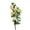 Lot de 6 - Longue branche artificielle d'églantier, 103 cm - jaune clair 