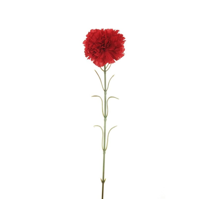 Lot de 48 - Œillet artificiel, 53 cm - rouge 