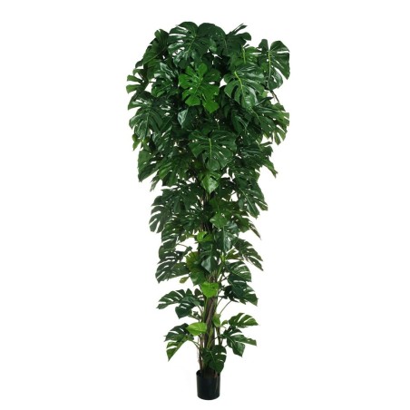 Plante artificielle de philodendron monstera en pot, 280 cm - vert 