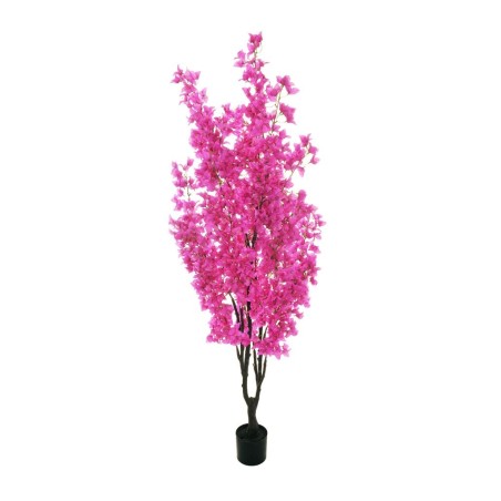 Lot de 2 - Plante artificielle de bougainvillier en pot, 180 cm - fuchsia 