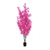 Lot de 2 - Plante artificielle de bougainvillier en pot, 180 cm - fuchsia 