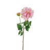 Lot de 12 - Tige artificielle de dahlia X2, 62 cm - rose 