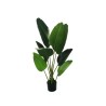 Lot de 2 - Plante artificielle d'oiseau de paradis en pot, 120 cm - vert 