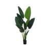 Lot de 2 - Plante artificielle d'oiseau de paradis en pot, 150 cm - vert 