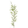 Lot de 24 - Bambou artificiel canne toucher réel, 250 cm - vert jaune 