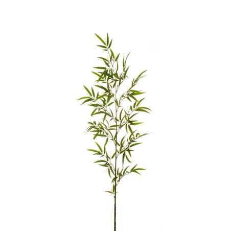 Lot de 24 - Bambou artificiel canne toucher réel, 190 cm - vert jaune 
