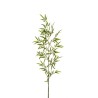 Lot de 24 - Bambou artificiel canne toucher réel, 190 cm - vert jaune 